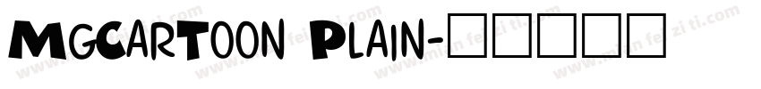 MgCarToon Plain字体转换